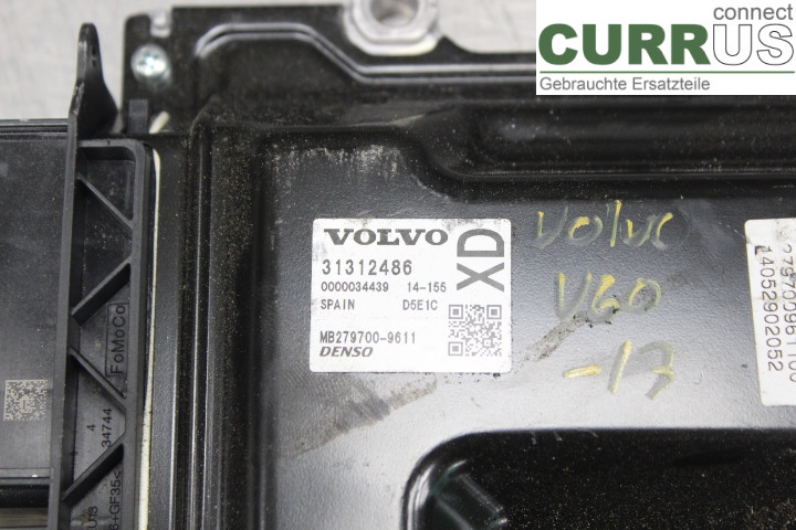 VOLVO V60  11-13 Engine Control Unit (ECU) 31312486 