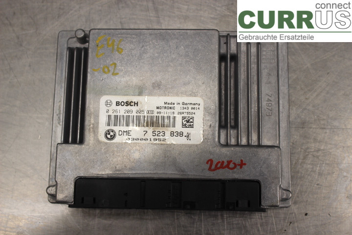 BMW 3 E46      98-05 Engine Control Unit (ECU) 7523838 