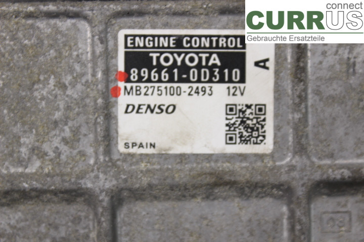 TOYOTA YARIS       06-11 Engine Control Unit (ECU) 896610D310 