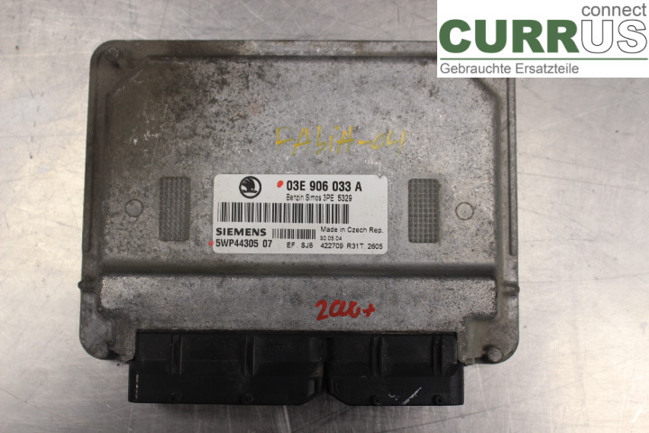 SKODA FABIA    99-07 Unité de contrôle moteur (ECU) 03E906033A 