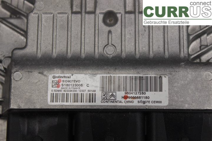PEUGEOT 308 08-13 Engine Control Unit (ECU) 9666681180 