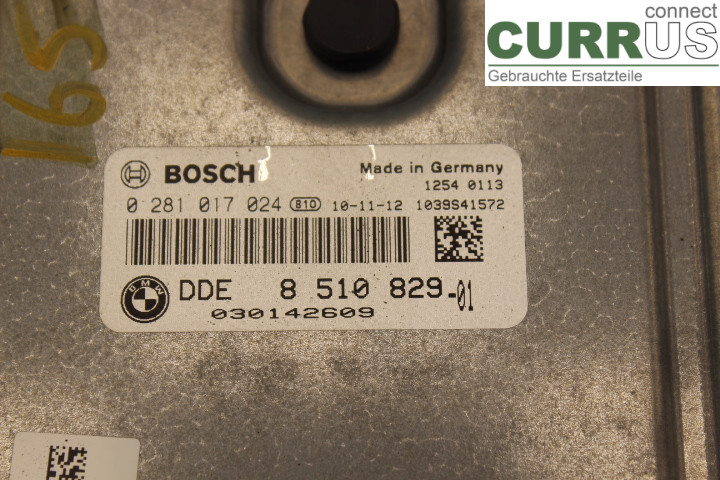 BMW 3 E90/91 SED/TOU 05-12 Engine Control Unit (ECU) 8510829 2,0D/N47D20C