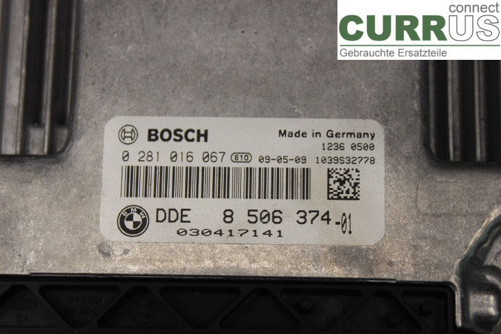 BMW 3 E90/91 SED/TOU 05-12 Engine Control Unit (ECU) 850637401 2.0D/N47D20C