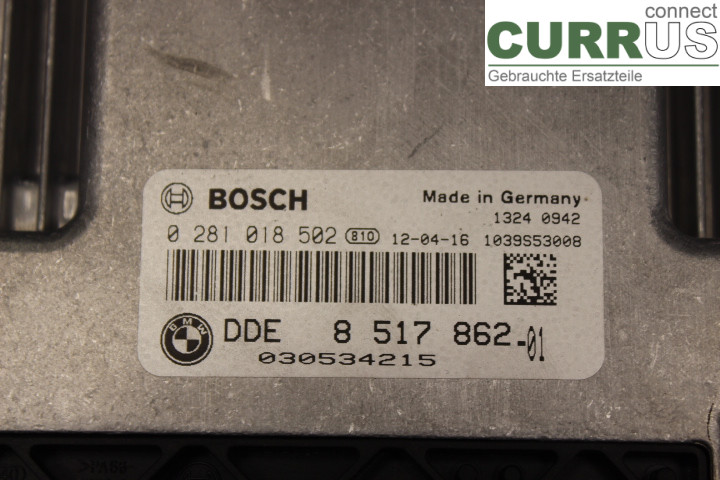 BMW 3 F30/F31/F80 12-19 Engine Control Unit (ECU) 851786201 2.0D/N47D20C