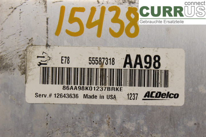 OPEL CORSA D  07-14 Engine Control Unit (ECU) 55587318 1,2i/A12XER