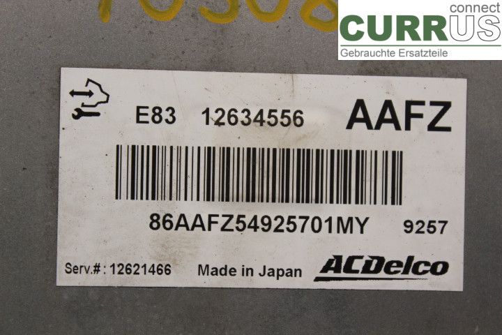 OPEL ASTRA  J    10-15 Motorsteuergerät (ECU) 12621466 1,6/A16XER