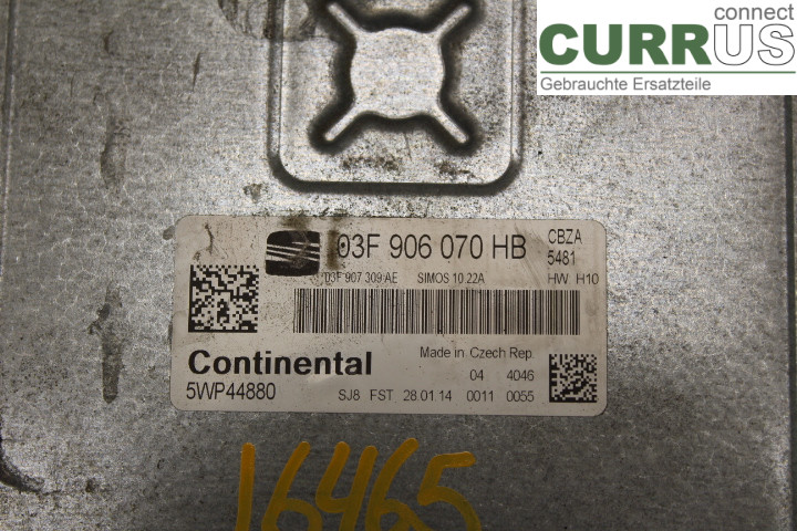 SEAT IBIZA IV   08-16 Engine Control Unit (ECU) 03F906070HB 1.2TSi/CBZA