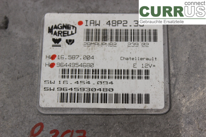 PEUGEOT 307     01-05 Engine Control Unit (ECU) 9644954680 
