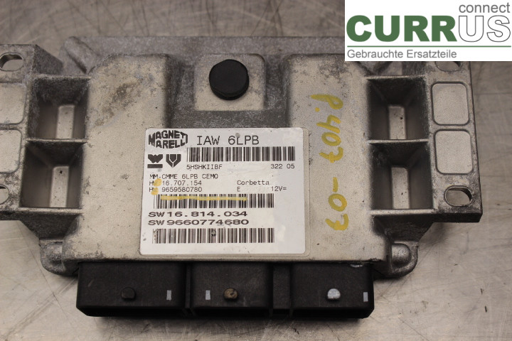 PEUGEOT 407 Engine Control Unit (ECU) 9659580780 