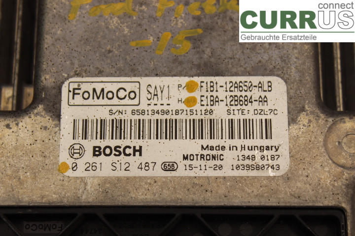 FORD FIESTA     09-12 Engine Control Unit (ECU) E1BA12B684AA 