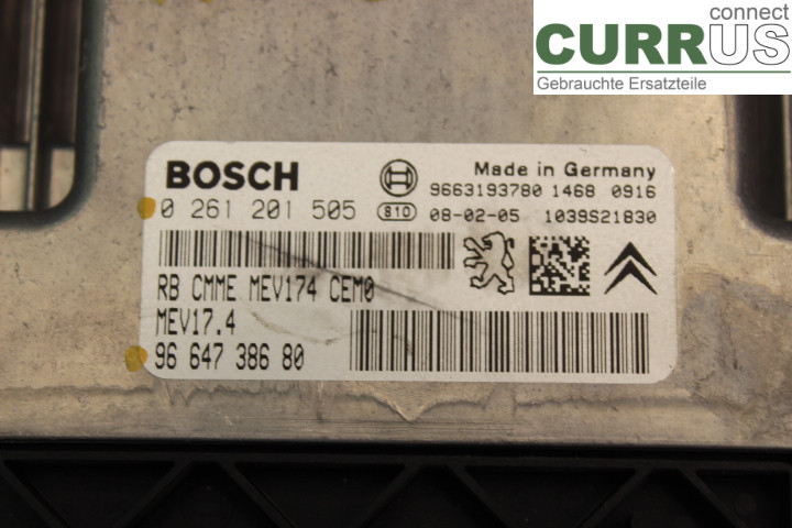 PEUGEOT 308 08-13 Engine Control Unit (ECU) 9664738680 