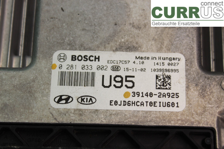 KIA CEED  12-18 Motorens styreenhed (ECU) 391402A925 