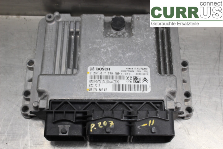 PEUGEOT 207 Engine Control Unit (ECU) 9677030080 