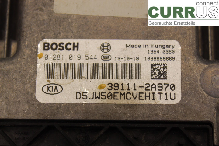 KIA CEED  12-18 Motorens styreenhed (ECU) 391112A970 