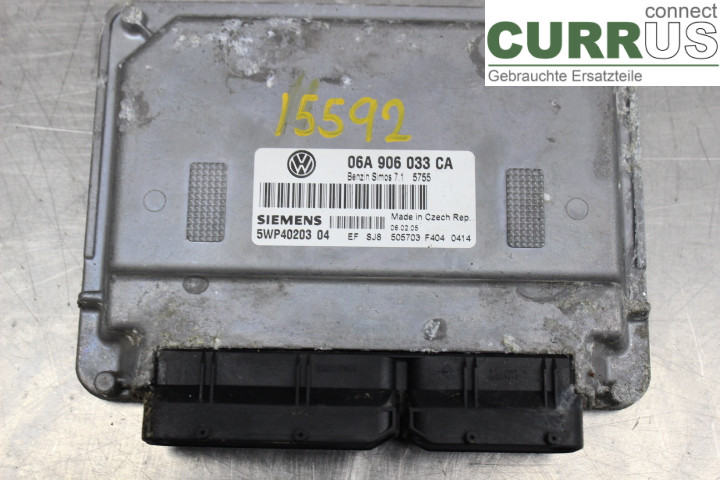 VW GOLF V      04-09 Engine Control Unit (ECU) 06A906033CA 1,6i/BGU