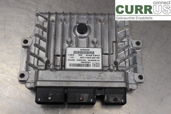 PEUGEOT 407 Engine Control Unit (ECU) 96635848180 2.0HDi/RHR