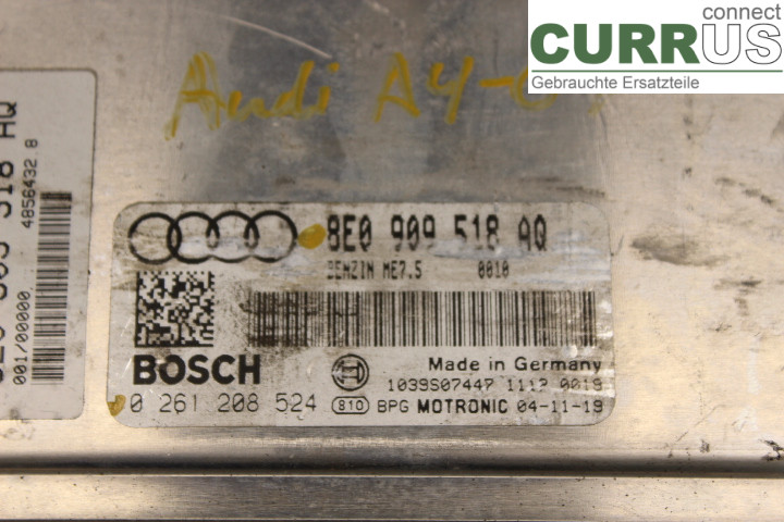 AUDI A4/S4  05-07 Engine Control Unit (ECU) 8E0909518AQ 