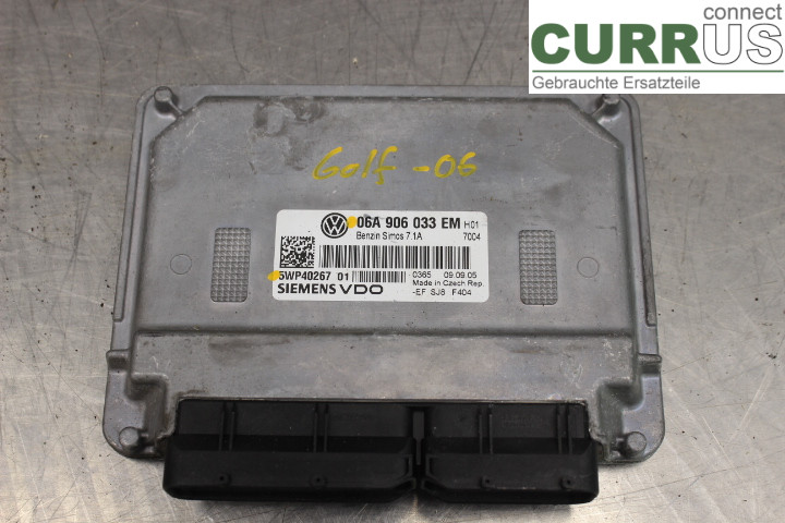 VW GOLF V      04-09 Engine Control Unit (ECU) 06A906033EM 