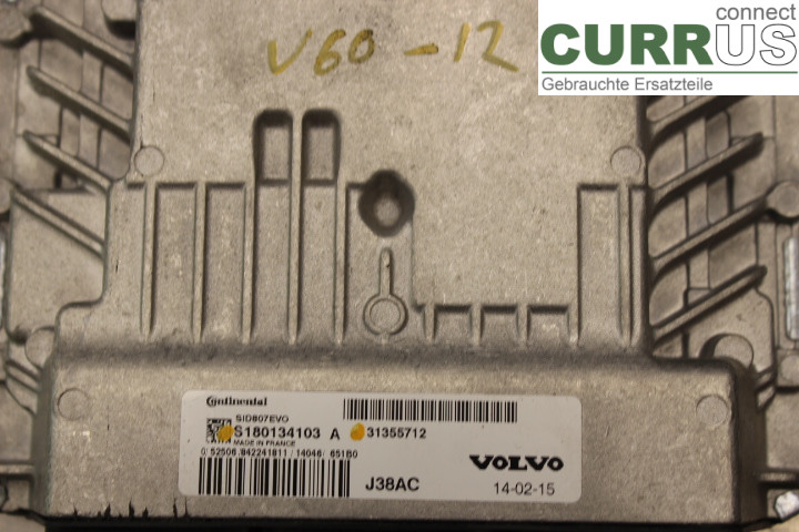 VOLVO V60  11-13 Engine Control Unit (ECU) 31355712 