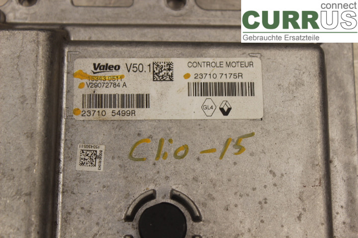 RENAULT CLIO IV   12-16 Engine Control Unit (ECU) 237107175R 