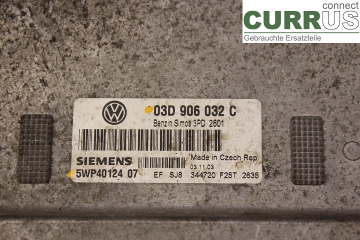 VW POLO       02-05 Motorens styreenhed (ECU) 03D906032C 