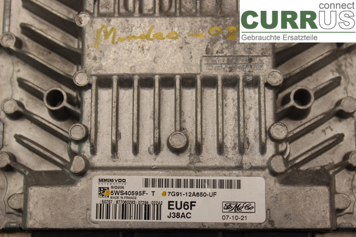 FORD MONDEO     07-15 Motorens styreenhed (ECU) 7G9112A650UF 