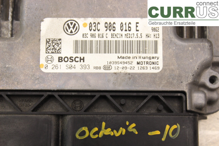 SKODA OCTAVIA    05-13 Engine Control Unit (ECU) 03C906016E 