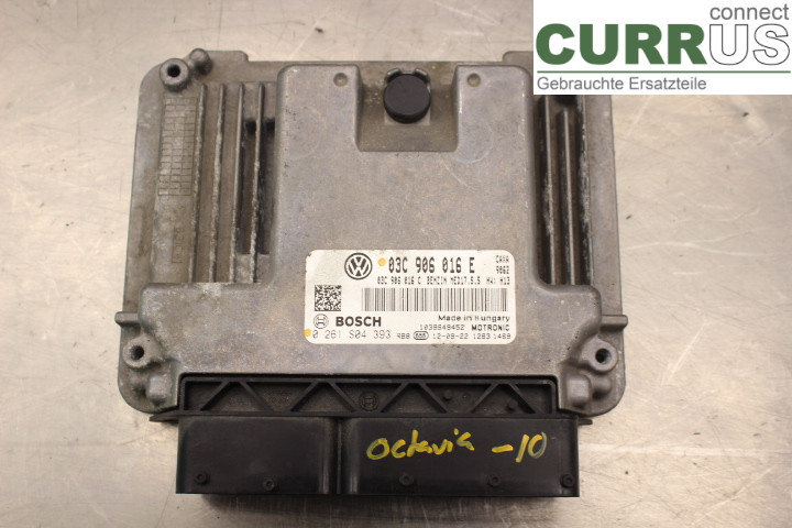 SKODA OCTAVIA    05-13 Engine Control Unit (ECU) 03C906016E 