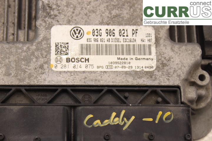 VW CADDY      04-10 Motorsteuergerät (ECU) 03G906021PF 