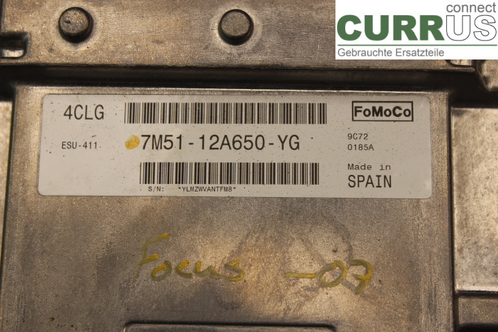 FORD FOCUS     04-07 Motorens styreenhed (ECU) 7M5112A650YG 