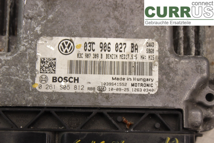 VW GOLF PLUS/CROSS GOLF 04-14 Motorens styreenhed (ECU) 03C906027BA 