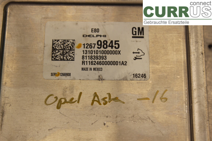 OPEL ASTRA  J    10-15 Engine Control Unit (ECU) 12679845 