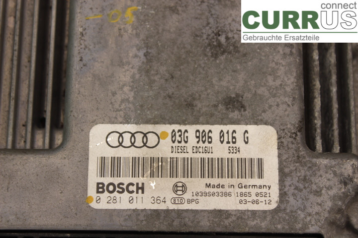 VW CADDY      04-10 Engine Control Unit (ECU) 03G906016G 