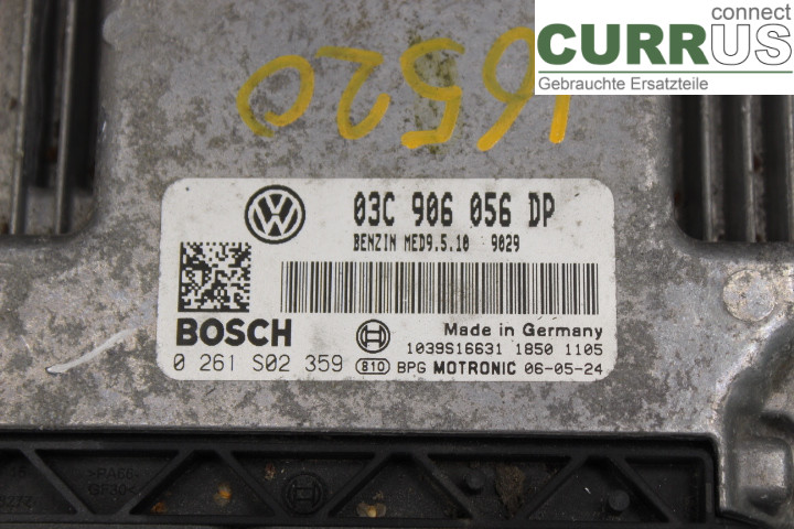 VW GOLF V      04-09 Engine Control Unit (ECU) 03C906056DP 1,6/BLF