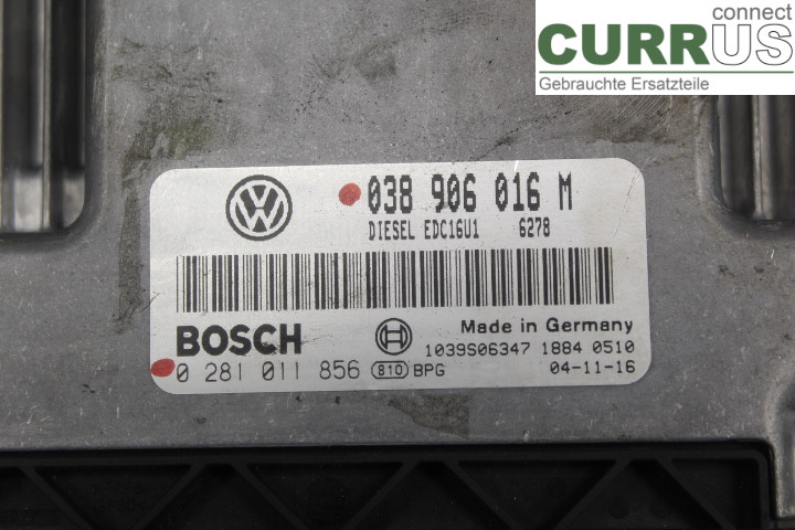 VW TRANSP/CARAVELLE 04-15 Engine Control Unit (ECU) 038906016M 