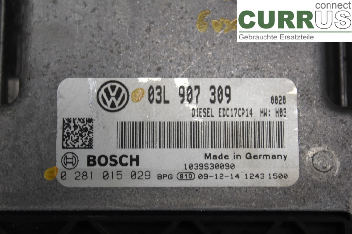VW PASSAT      05-10 Motorsteuergerät (ECU) 03L907309 