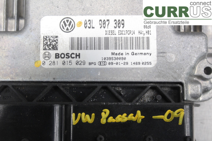 VW PASSAT      05-10 Motorsteuergerät (ECU) 03L907309 