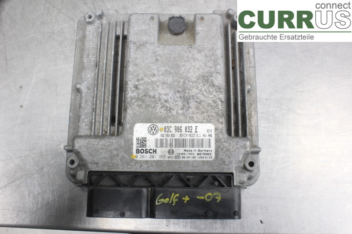 VW GOLF PLUS/CROSS GOLF 04-14 Motorens styreenhed (ECU) 03C906032E 