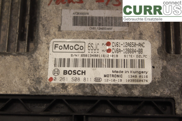 FORD FOCUS  11-14 Motorens styreenhed (ECU) CV6A12B684BB 