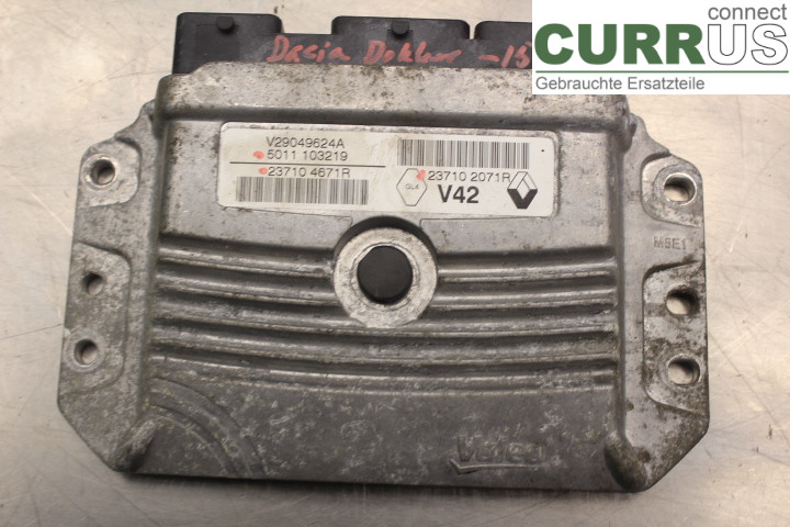 DACIA DOKKER Engine Control Unit (ECU) 237104671R
