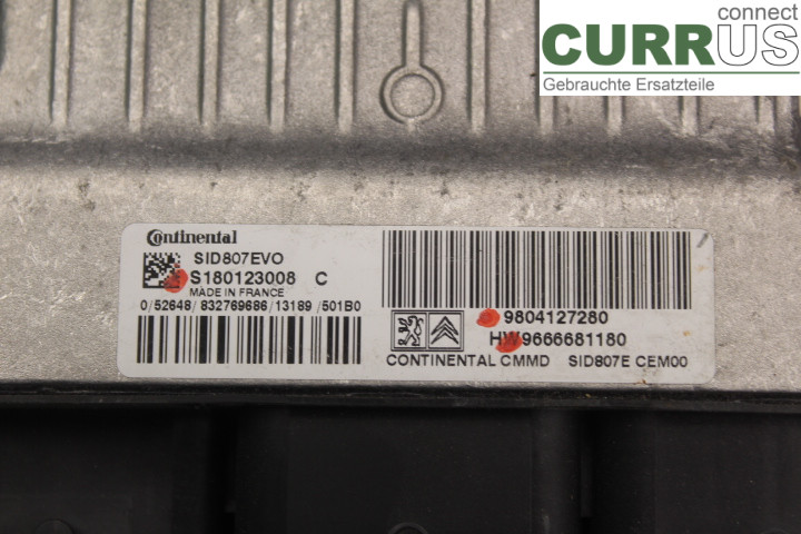 PEUGEOT 207 Engine Control Unit (ECU) 9666681180 