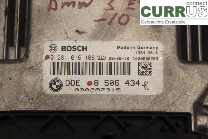 BMW 3 E90/91 SED/TOU 05-12 Engine Control Unit (ECU) 850643401 