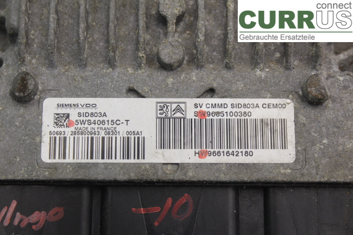 CITROEN BERLINGO  03-07 Engine Control Unit (ECU) 9661642180 