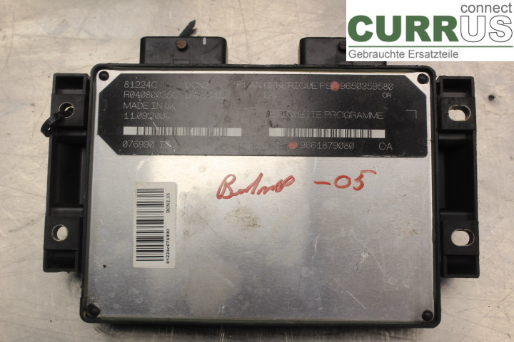 CITROEN BERLINGO  03-07 Engine Control Unit (ECU) 9661879080 