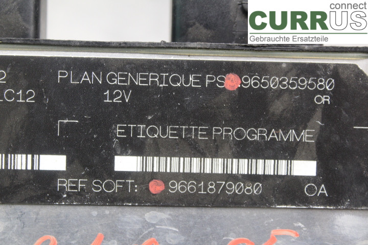 CITROEN BERLINGO  03-07 Engine Control Unit (ECU) 9661879080 