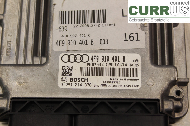 AUDI A6/S6     05-11 Motorsteuergerät (ECU) 4F9910401B 3.0TDi/ASB
