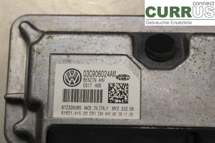 VW CADDY      04-10 Unité de contrôle moteur (ECU) 03C906024AM 1,4/BUD
