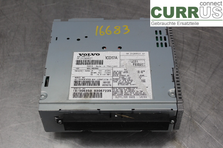 VOLVO V50      08-12 Radio CD / Multimedia panel 31260527 2,0D/D4204T