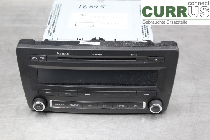 SKODA YETI Radio CD / Multimedia panel 1Z0035161M 2,0TDi/CFHF
