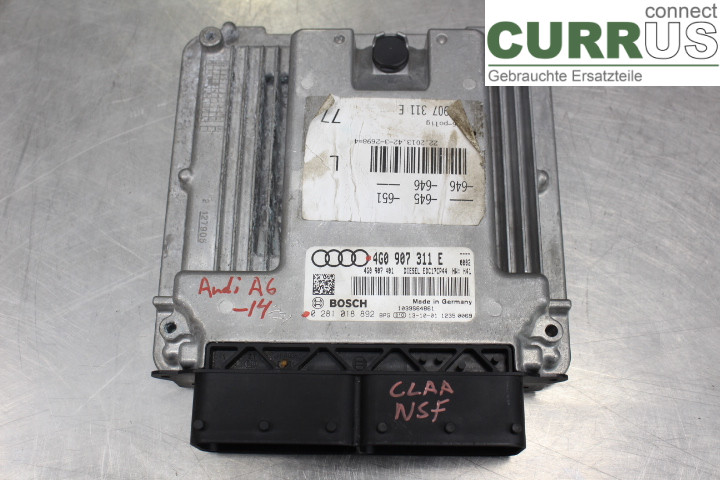 AUDI A6/S6 4G 11-18 Engine Control Unit (ECU) 4G0907311E